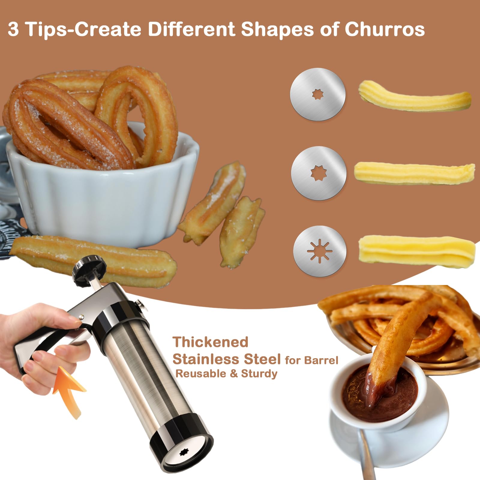 Traditional Churro Maker Machi - đánh giá và giá Churros Maker Gun