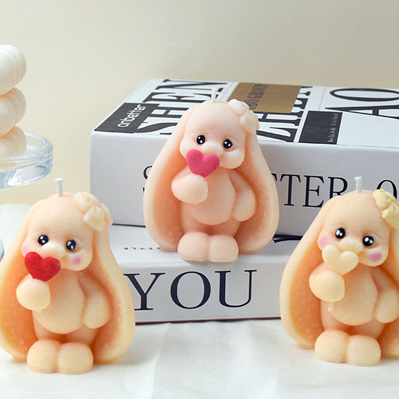 3D Long-eared Rabbit Silicone  - đánh giá và giá Bunny Cake Mold