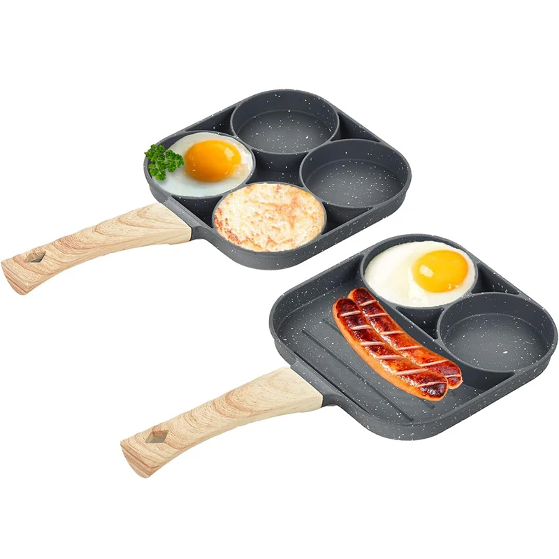 Pancake Egg Frying Pan 4 Cups  - đánh giá và giá Mini Pancake Griddle