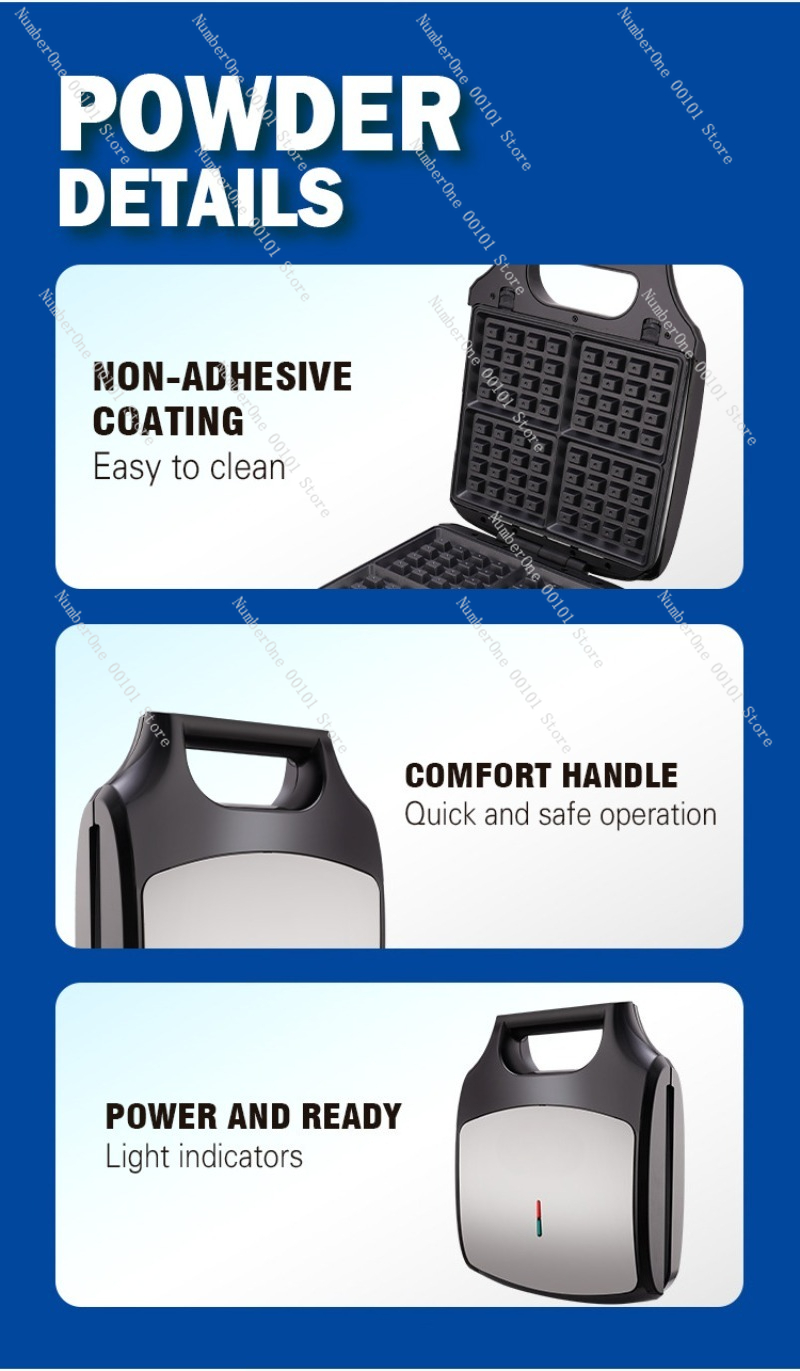 Household Small Multipurpose 3 - đánh giá và giá Egg Waffle Pan