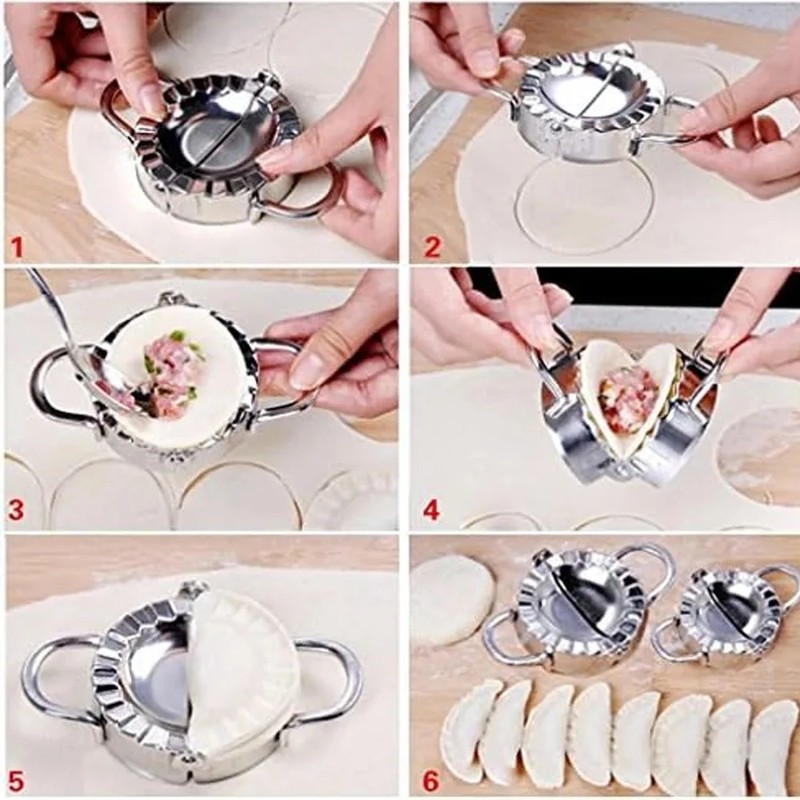 Steel Stainless Dumpling Maker - đánh giá và giá Dumpling Press Set