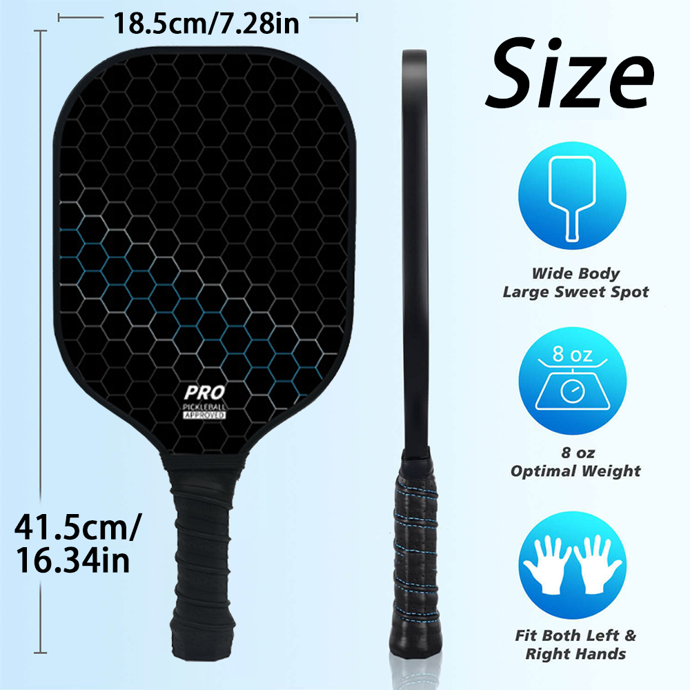 2 PCS Pickleball Paddle Set Ca - đánh giá và giá Crepe Pan Carbon
