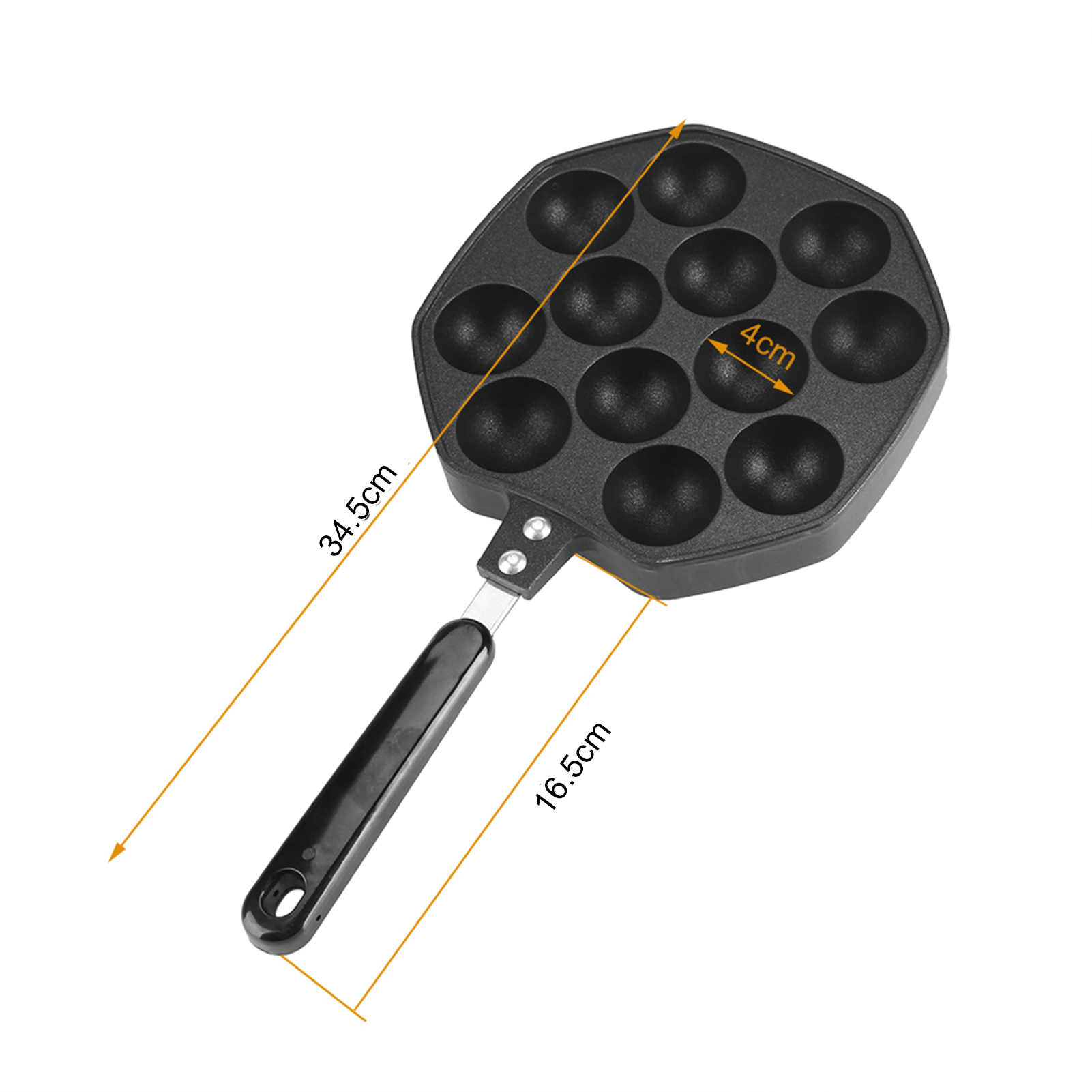 12 Cavity Aluminum Non Stick T - đánh giá và giá Takoyaki Grill Plate
