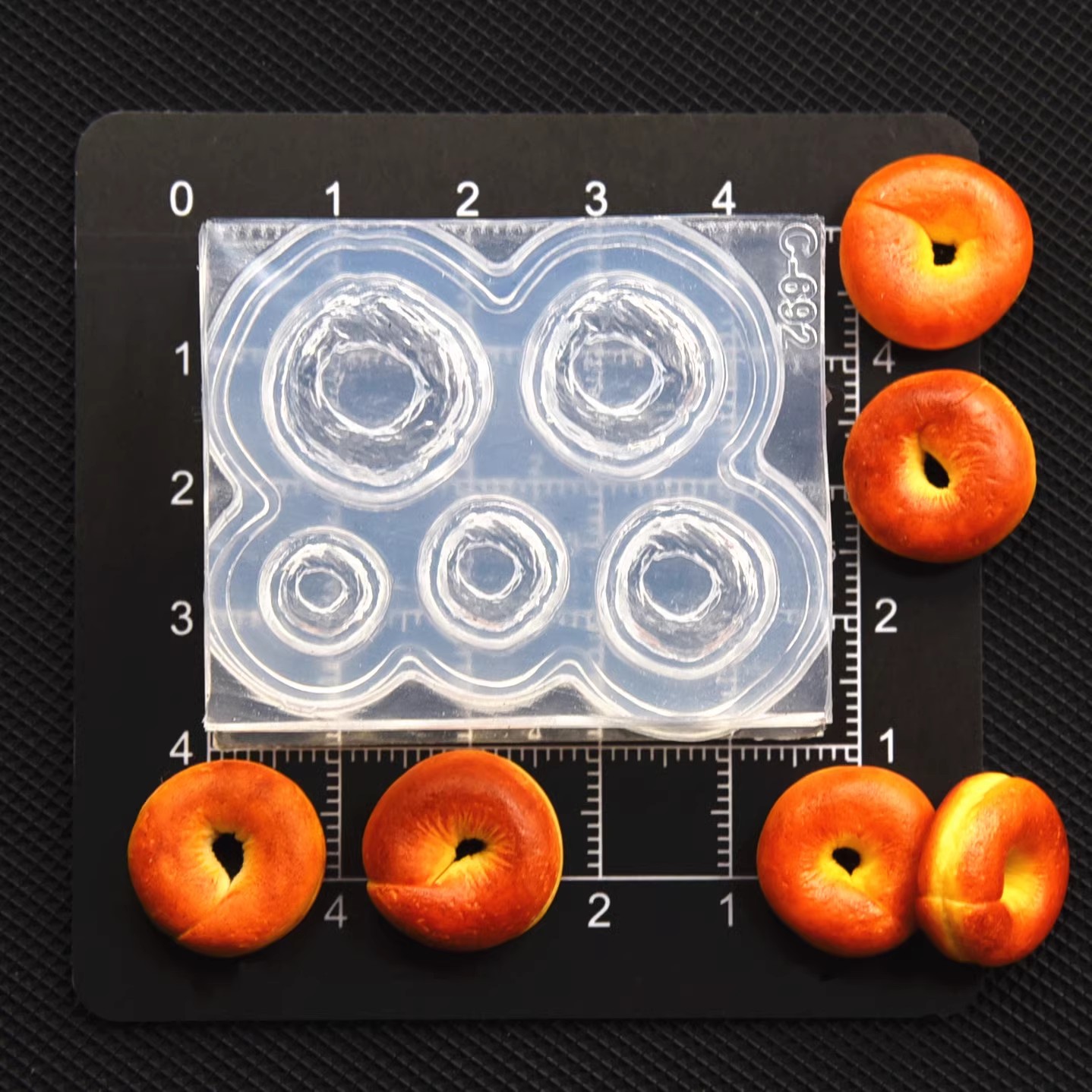 Polymer Clay Mini 3D Bagel Bre - đánh giá và giá Donut Mold Silicone