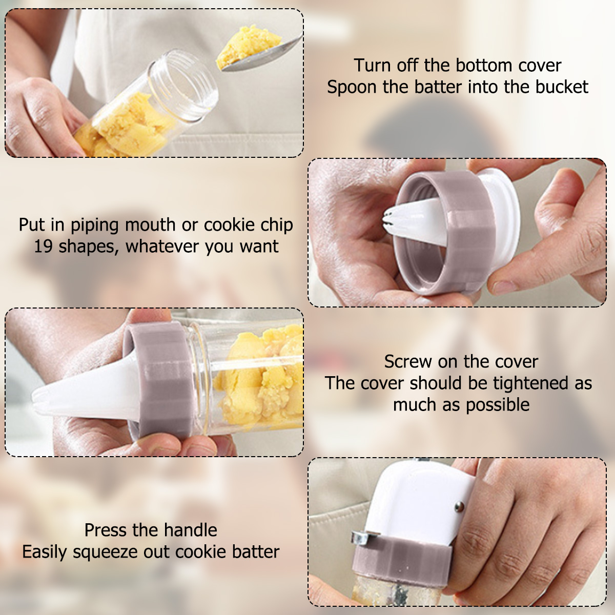 Cookie Press Set Cookie Press  - đánh giá và giá Churros Maker Gun